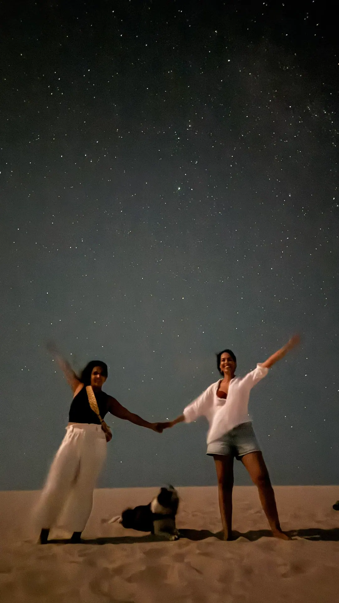 Noite de estrelas nas dunas