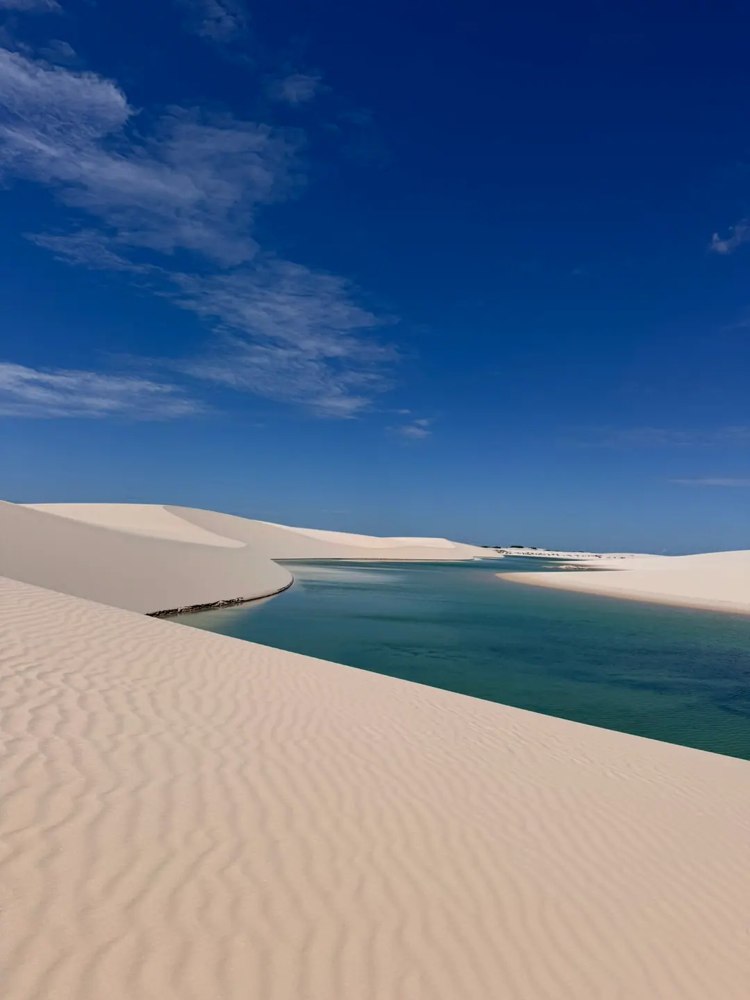 Uma lagoa nos Lençóis Maranhenses