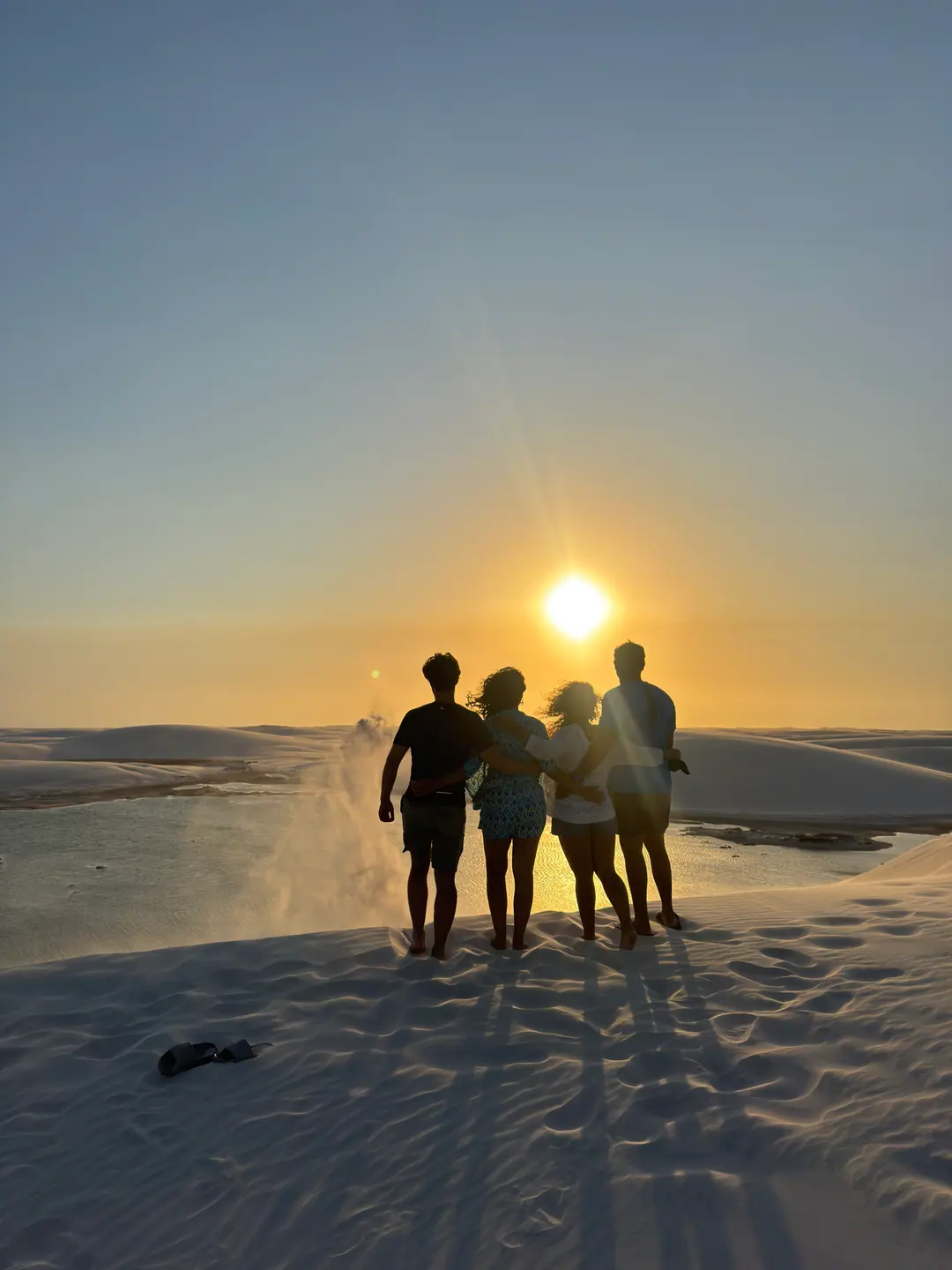 Pôr do sol nas dunas